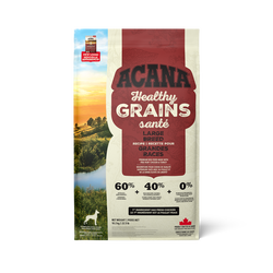 Dog food shop with healthy grains